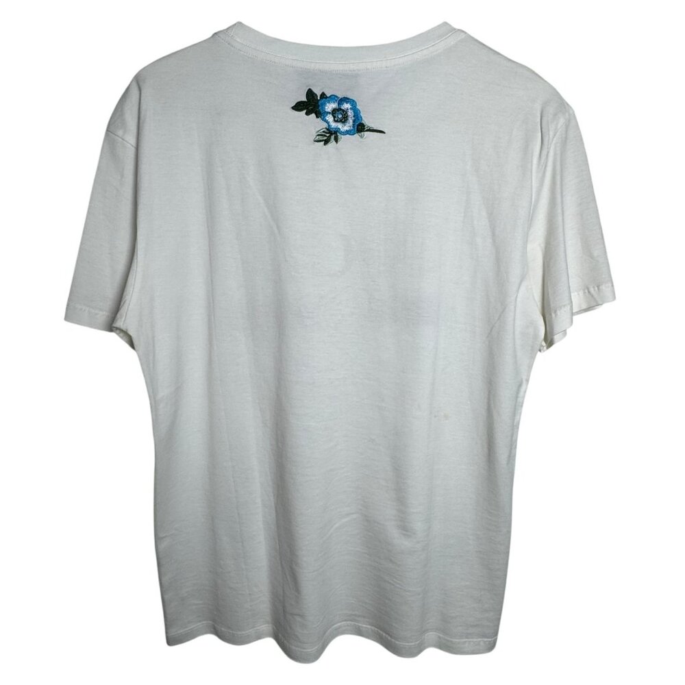 Gucci womens oversized white logo tee with embroidery size Large - Picture 3 of 9